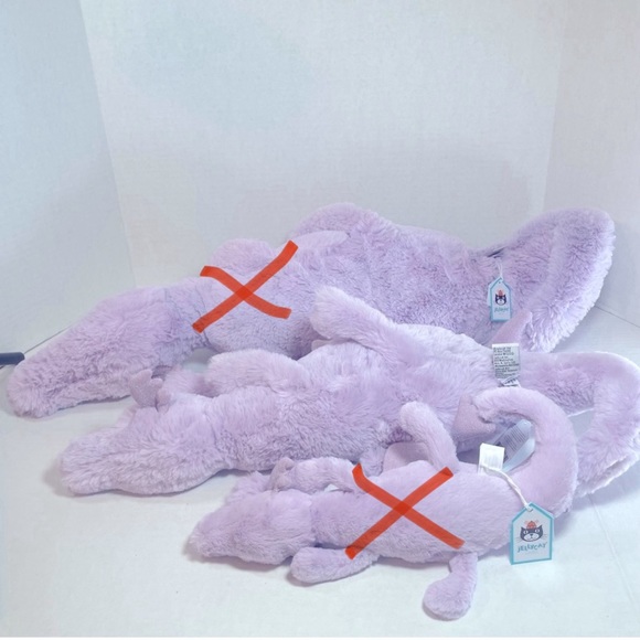 BNWT JellyCat Lavender Dragon Med 27” with tail unfurled - Picture 7 of 10